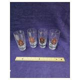 Set a 4 beer glasses made in Germany