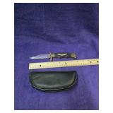 Stainless steel eagle pocket knife with case