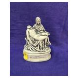 Vintage Pieta resin statue. Plaster.