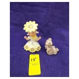 Vintage lot Napon, April salt figurine, and