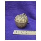 Solid brass trinket box in the shape of a