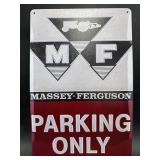 METAL SIGN- MASSEY FERGUSON PARKING ONLY