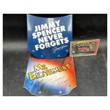 3 JIMMY SPENCER AUTOGRAPHED ITEMS