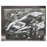 MICHAEL WALTRIP AUTOGRAPHED STONE PLAQUE