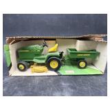 JOHN DEERE LAWN & GARDEN TRACTOR W/ DUMP CART