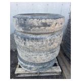 Four tires with rims: 10.00ï¿½20