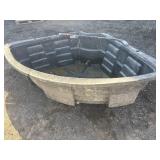 Black corner water trough