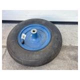 Tire with blue rim: 4.80/4.00ï¿½8