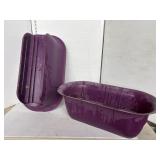 2 purple rail pots