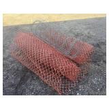 Lot: safety fence, woven wire fencing