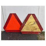 2 metal SMV signs