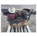 Gas powered air compressor - working