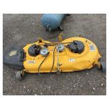 Yellow mower deck
