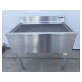 Large stainless steel sink