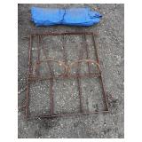Head rack and blue tarp