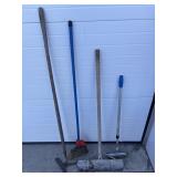 Hoe, broom, scraper, squeegee