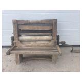 Antique Wood laundry wringer