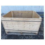 Wood shipping crate