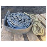 Blue hose and rope