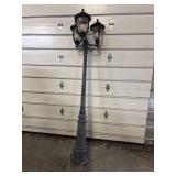 3 light outdoor lamp post