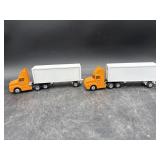 2 Winross Yellow transport trucks