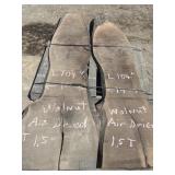 2 slabs of wood: Walnut, air dried