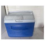 Blue Rubbermaid cooler