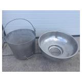 Pail and strainer