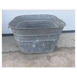 GSW galvanized wash tub