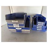 Lot: blue bins