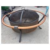 Orange ring fire pit