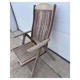 Wood reclining/folding chair