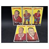 1964-65 Topps Montreal Canadiens hockey cards