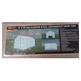 8ï¿½x13ï¿½ galvanized steel greenhouse grow tent