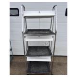 Grow light stand on casters