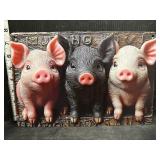 Metal signs- 3 piglets