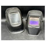 2 welding helmets