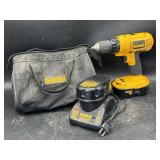Dewalt 18V drill, battery & chargers