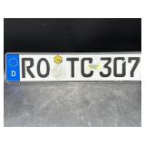 German license plate