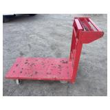 Red metal cart