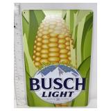 Metal sign- Corn/Busch light