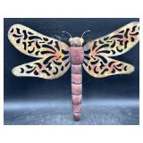 Metal dragonfly decor