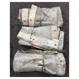 3 white tarps