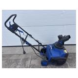 Blue electric snowjoe snowblower