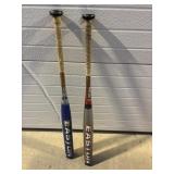2 Easton bats