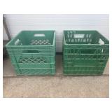 2 green crates