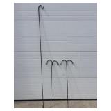 3 metal plant hanger stakes