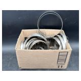 Box of pipe clamps