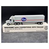 Kroger Foods WHITEGMC Aero conventional w/ trailer