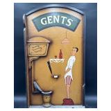 Gents bathroom sign